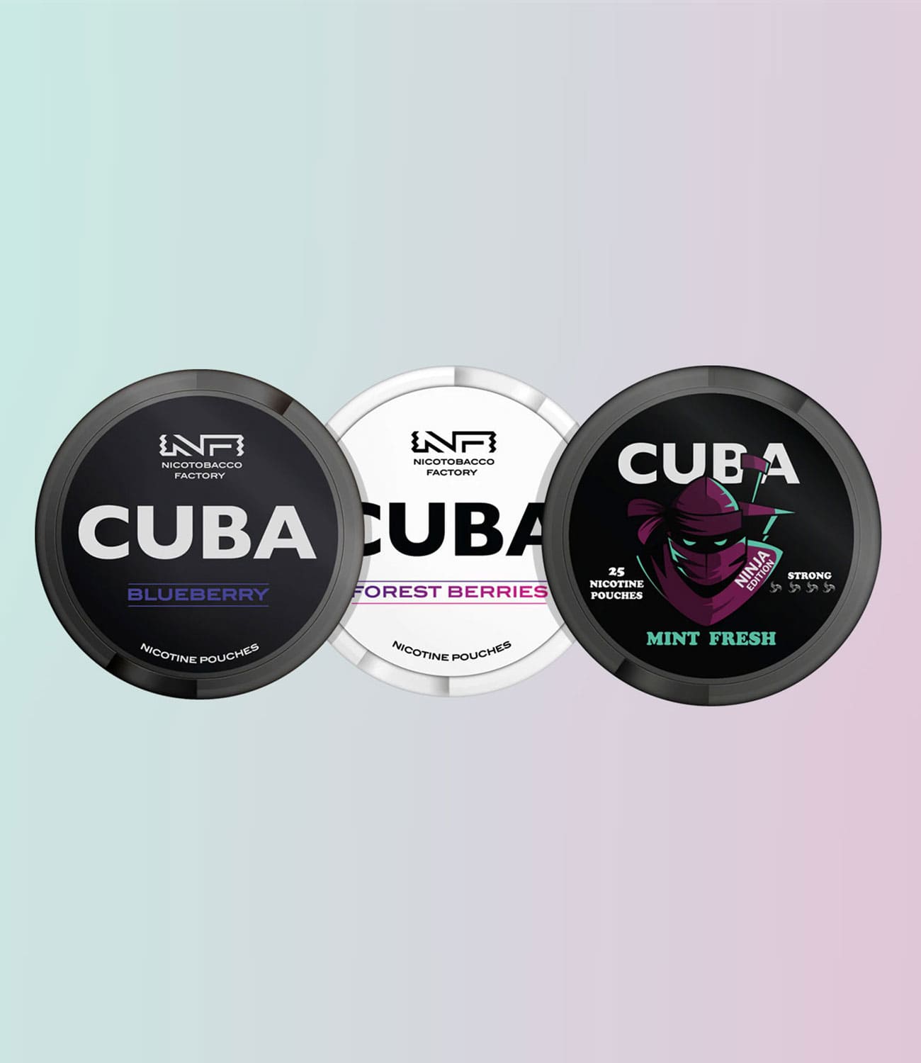 Cuba nicotine pouches collection banner.