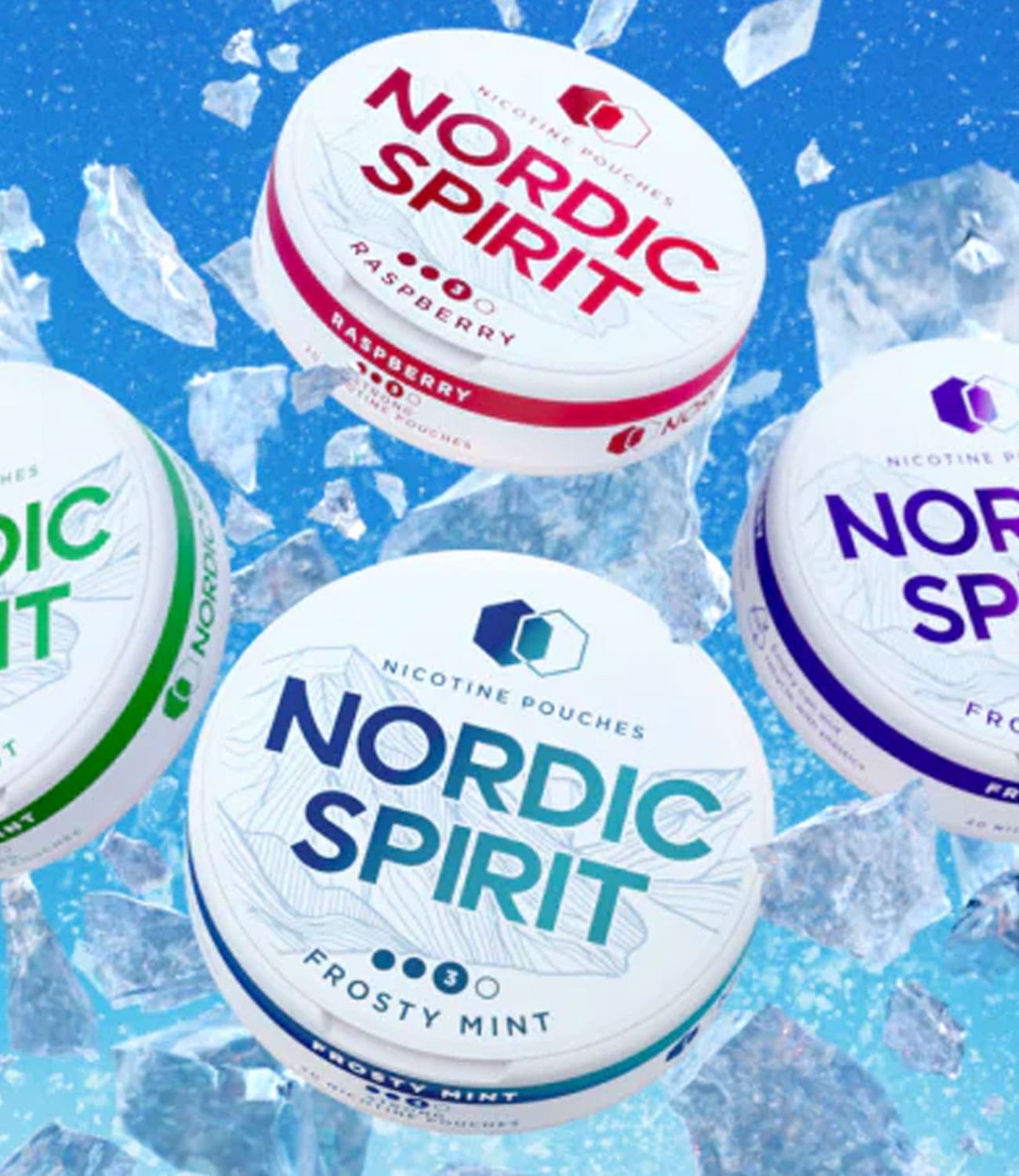 Nordic Spirit nicotine pouches collection.