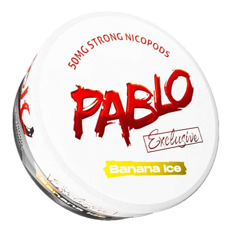 Pablo Banana Ice Nicotine Pouches.