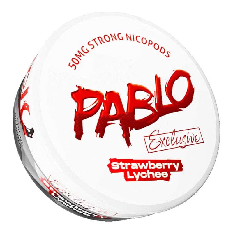 Pablo Strawberry Lychee Nicotine Pouches.